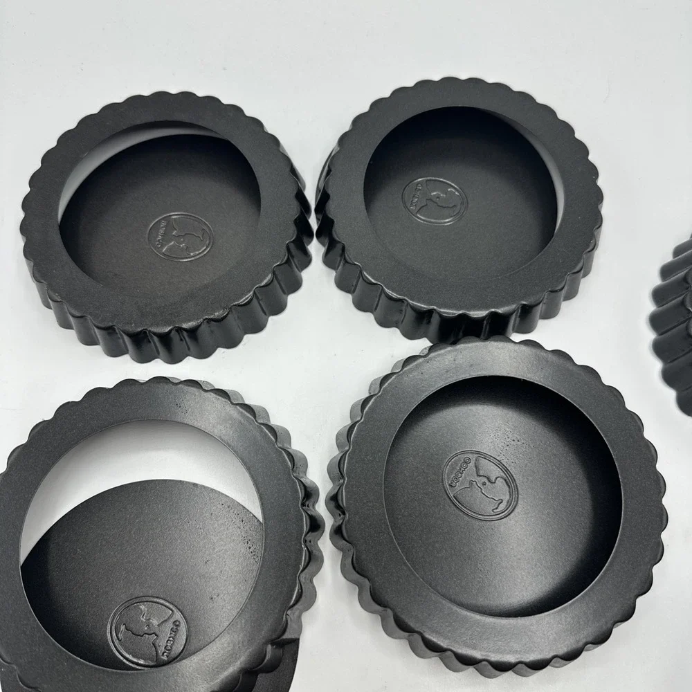 ROSHCO Mini Tart Pie Pans Set of 8 Non-Stick 4